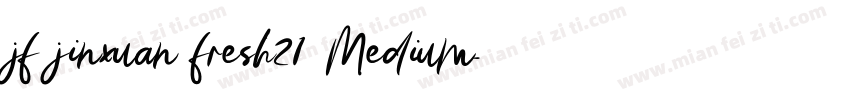 jf jinxuan fresh21 Medium字体转换